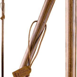 Brazos Handcrafted Wood Walking Stick, Pine, Trekker Style Handle, for Men & Women, Made in The USA