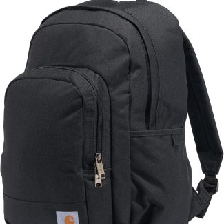 Carhartt 25L Classic Laptop Backpack, Durable Water-Resistant Pack W/ 15" Laptop Sleeve and Multiple Organizational Compartments, PFAS Free, Black