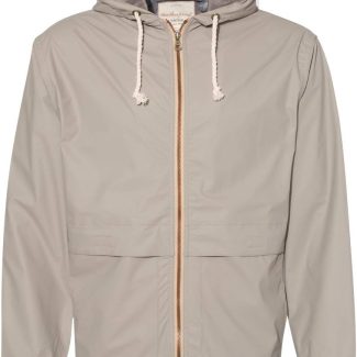 Vintage Hooded Rain Jacket M Khaki